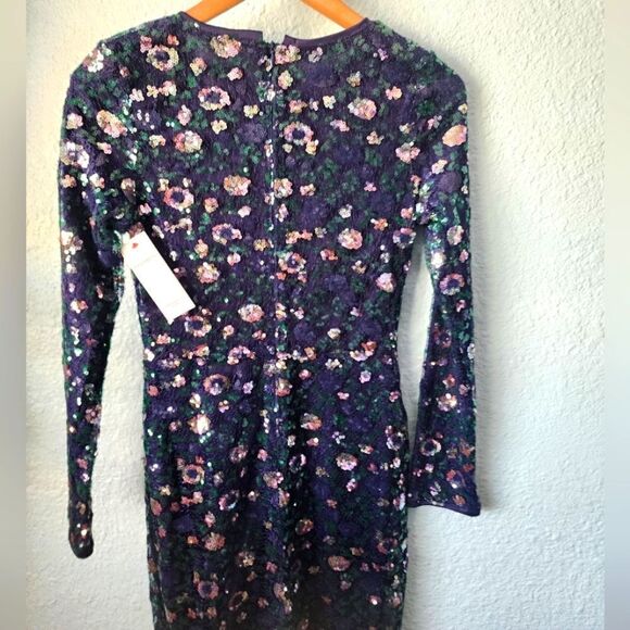 AURA Sequins evening special occasions midi dress - Picture 6 of 10